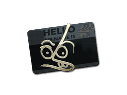 Hello MP7 (Gold) CS2 Sticker