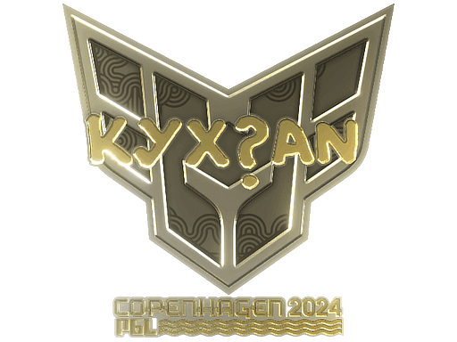 kyxsan (Gold) CS2 Sticker