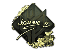 lauNX (Gold) CS2 Sticker