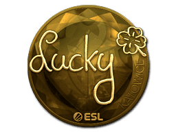 Lucky (Gold) CS2 Sticker