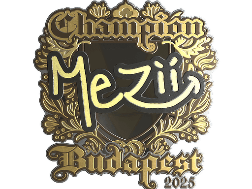 mezii (Gold, Champion) CS2 Sticker