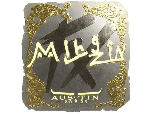 mlhzin (Gold) CS2 Sticker