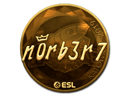 n0rb3r7 (Gold) CS2 Sticker