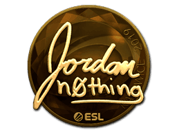 n0thing (Gold) CS2 Sticker