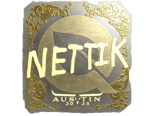 nettik (Gold) CS2 Sticker