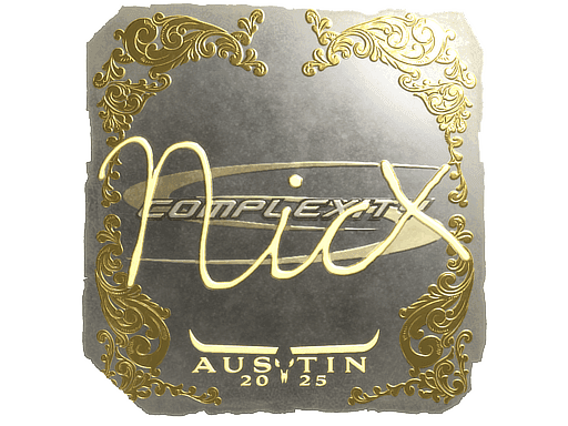 nicx (Gold) CS2 Sticker