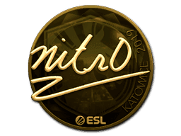 nitr0 (Gold) CS2 Sticker