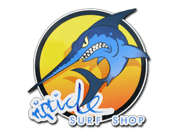 Ocean Sunset Stabbyfish CS2 Sticker