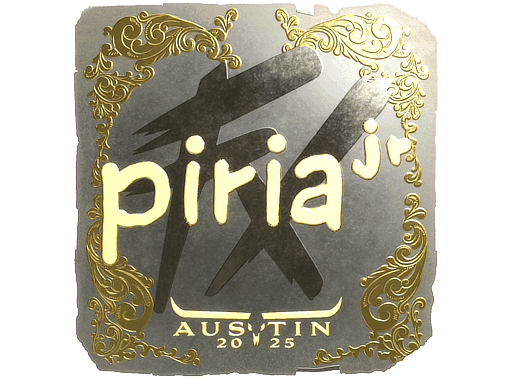 piriajr (Gold) CS2 Sticker