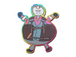 Poorly Drawn Bloody Darryl (Holo) CS2 Sticker