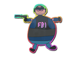 Poorly Drawn FBI (Holo) CS2 Sticker