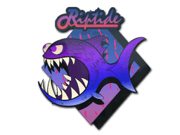 Purple Jaggyfish CS2 Sticker