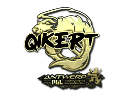 qikert (Gold) CS2 Sticker