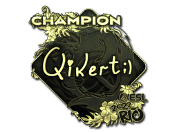 qikert (Gold, Champion) CS2 Sticker