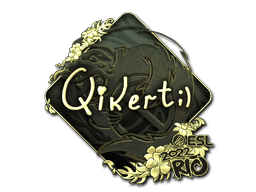 qikert (Gold) CS2 Sticker