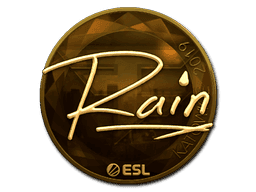 rain (Gold) CS2 Sticker