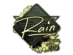 rain (Gold) CS2 Sticker