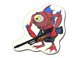 Red Cyclawps CS2 Sticker