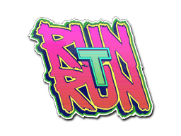Run T, Run CS2 Sticker