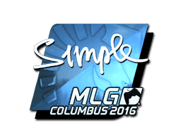 s1mple (Foil) CS2 Sticker