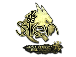 S1ren (Gold) CS2 Sticker
