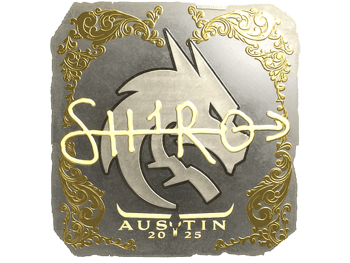 sh1ro (Gold) CS2 Sticker