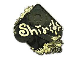 sh1ro (Gold) CS2 Sticker