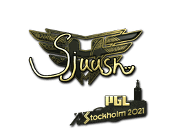 sjuush (Gold) CS2 Sticker