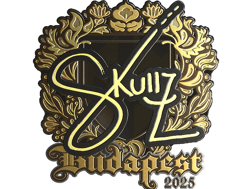 skullz (Gold) CS2 Sticker
