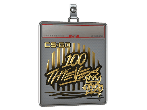 100 Thieves (Gold) CS2 Sticker