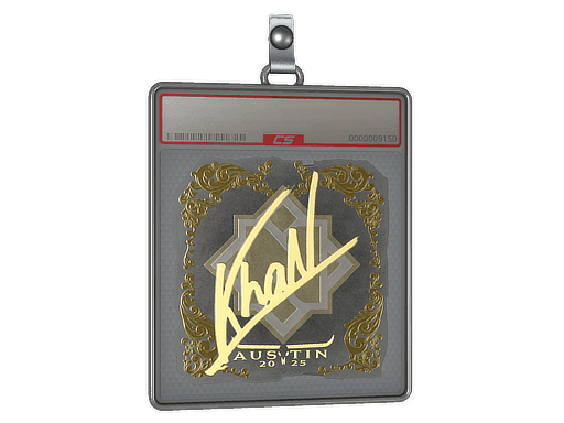 khaN (Gold) CS2 Sticker