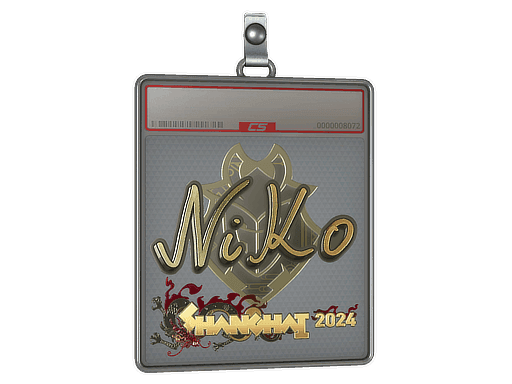 NiKo (Gold) CS2 Sticker