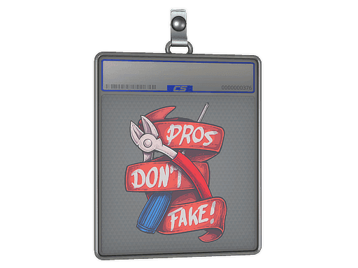 Pros Don't Fake CS2 Sticker