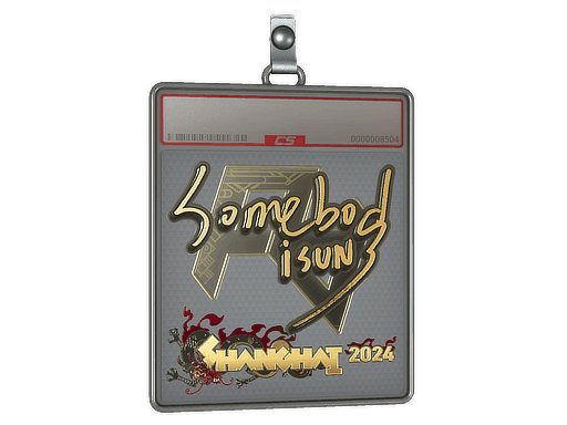 somebody (Gold) CS2 Sticker