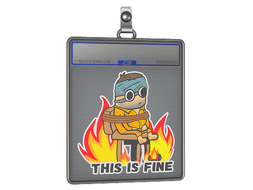 This Is Fine (H) CS2 Sticker
