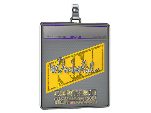 w0nderful (Glitter, Champion) CS2 Sticker
