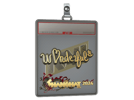 w0nderful (Gold) CS2 Sticker