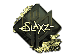 slaxz- (Gold) CS2 Sticker