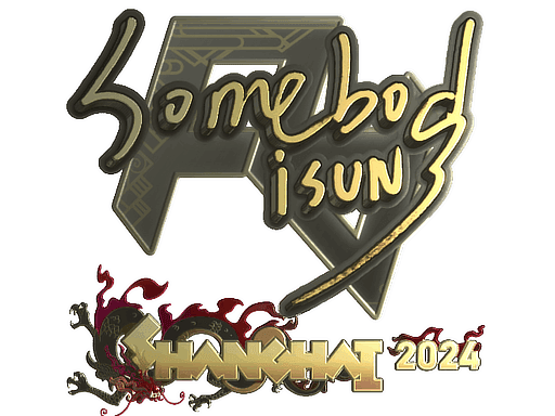 somebody (Gold) CS2 Sticker