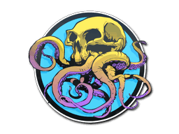 Sunset Ocean Tentaskull CS2 Sticker