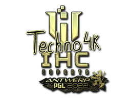 Techno4K (Gold) CS2 Sticker