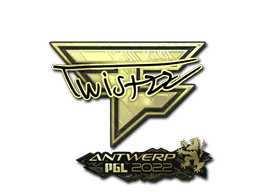 Twistzz (Gold) CS2 Sticker