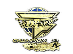 Twistzz (Gold, Champion) CS2 Sticker