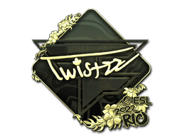 Twistzz (Gold) CS2 Sticker