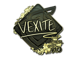 vexite (Gold) CS2 Sticker