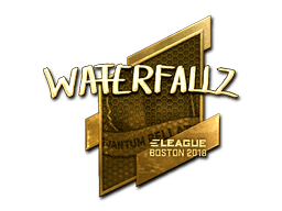 waterfaLLZ (Gold) CS2 Sticker