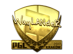 wayLander (Gold) CS2 Sticker