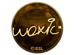 woxic (Gold) CS2 Sticker