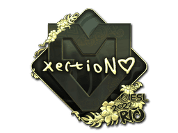 xertioN (Gold) CS2 Sticker