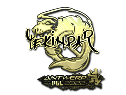 YEKINDAR (Gold) CS2 Sticker